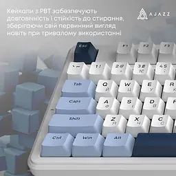Клавіатура Ajazz AK870 V2 Flying Fish Switch White/Blue (AK870-V2-FF-BWB) [161036] - мініатюра 10