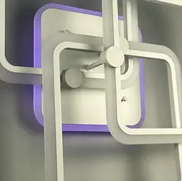 Стельова люстра LED на 3 ріжки Line.F RGB підсвітка Немає - мініатюра 6
