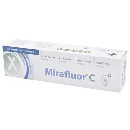 Високоякісна зубна паста на основі натрію фториду Mirafluor C Miradent