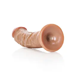 Фалоімітатор RealRock Curved Realistic Dildo 6" 17.5 см (коричневий) - мініатюра 2