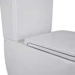 Унітаз-компакт Qtap Robin Ultra Quiet безободковий з сидінням Soft-close QT13222128AUQ1W, Білий - мініатюра 6