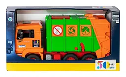 Набір іграшковий Сміттєвоз MAN TGA Bruder 1056 Різнокольоровий shop (4001702010560) - мініатюра 4