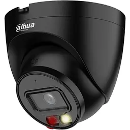 IP відеокамера Dahua Smart Dual Light зі звуком та SD карткою DH-IPC-HDW2249T-S-IL-BE (2.8мм) 2 Mп чорна