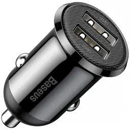 Автомобільний зарядний пристрій Baseus Grain Pro 2USB 4.8A CCALLP-01 Black