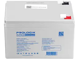 Акумулятор для ДБЖ/інвертора PrologiX LiFePO4 12.8V 12AH 153.6Wh (PLFP12-12) - мініатюра 2