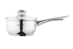 Ківш Ardesto зі скляною кришкою Gemini Gourmet Spoleto 1л нержавіюча сталь kuh0014711 - мініатюра 4