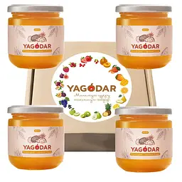 Джеми з низьким вмістом цукру YAGODAR Ананас 4 шт (2176035344)