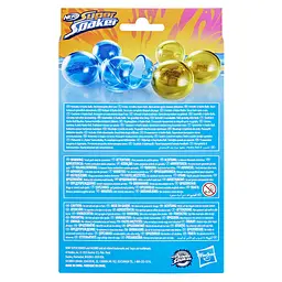 Водяні бомбочки Hasbro Nerf Super Soaker Hydro Balls 6-Pack, блакитні з жовтим, 6 шт. (F6393) - мініатюра 3