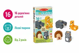 Дерев'яний конструктор Друзі лісових тварин Melissa & Doug Blockables Woodland Friends 16 деталей від 2 років (SKU-198) - мініатюра 2