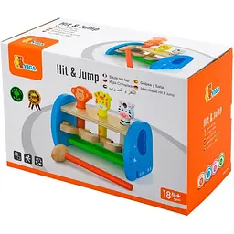 Дерев'яна стукачка Viga Toys Звірята (50683) - мініатюра 3