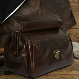 Саквояж з натуральної шкіри Tony Perotti Italico 8051 (90626) Коричневий - мініатюра 6