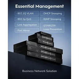 Комутатор Cudy GS1024E 24-Port Gigabit Easy-Managed Switch (GS1024E) - мініатюра 5
