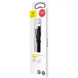 Кабель Baseus Nimble Portable USB to Lightning 0.23m Black (CALMBJ-B01) [86088] - мініатюра 7