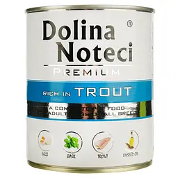 Вологий корм для собак Dolina Noteci Premium з фореллю 800 г - мініатюра 2