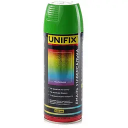 Емаль універсальна в балончику Unifix 400мл RAL 6018 зелено-жовтий