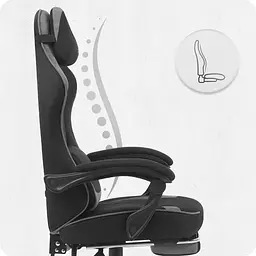 Крісло Cabro C504 Black-Grey тканина - мініатюра 4
