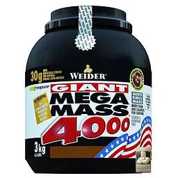 Гейнер Mega Mass 4000, 3 кг Шоколад Weider fit0023295