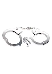 Наручники Pipedream Fetish Fantasy Beginner Metal Cuffs сріблястий - мініатюра 3