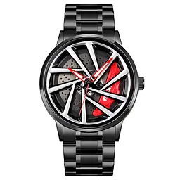 Годинник наручний чоловічий 1990C Black Red-Silver Skmei acs0030423
