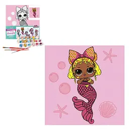 Набір для розпису по номерах для дітей L.O.L. Surprise! Mermaids Queen Bee 40х40см