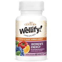 Вітаміни та мінерали Wellify! Women's Energy, 65 таблеток 21st Century fit0017485