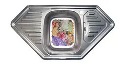 Кухонна мийка Romzha Meduza Satin RO47237, Сірий - мініатюра 2