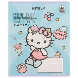 Зошит Kite Hello Kitty, 12 аркушів, лінія (HK25-234-1) - мініатюра 12