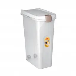 Stefanplast (Стефанпласт) Контейнер для корму 40л (15кг) білий прозорий