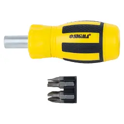 Набір викруток Sigma з реверсом MINI c бітами 6шт CrV (4001811)