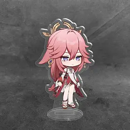 Акрилова колекційна фігурка Chibi Геншин Імпакт - Genshin Impact Яе Міко 10 см - мініатюра 2
