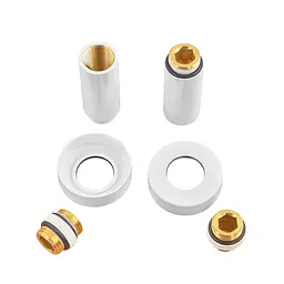Комплект подовжувачів Koer Kf.SET.06MF 1/2Fx1/2M білий, white KR5850 - мініатюра 4