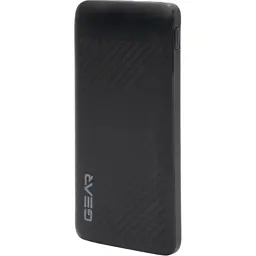 Батарея універсальна GEAR 10000mAh, 10W, USB-TypeC, 2*USB-A, Micro-USB, black (SL10) - мініатюра 1