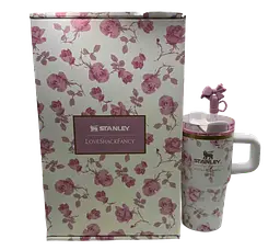 Термокухоль Stanley Quencher H2.0 Tumbler з неіржавкої сталі 0,59 л LoveShackFancy Rose Pink KT6007862