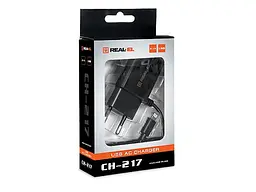 Мережевий зарядний пристрій REAL-EL CH-217 Black (EL123160016) - мініатюра 7