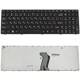 Клавіатура для ноутбука LENOVO (G570, G575, G770, G780, Z560, Z565) ukr, black, black frame