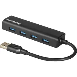 Хаб USB Defender 3.0 -> 4xUSB 3.0 Black (83204)