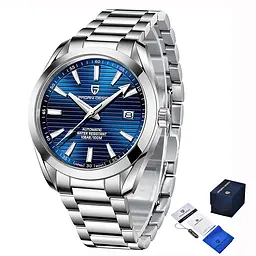 Чоловічий наручний годинник PD-1688 Silver-Blue Pagani Design acs0031133