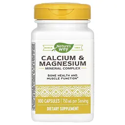 Комплекс Мікроелементів із Кальцієм і Магнієм Calcium-Magnesium - 100 капсул