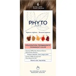 Крем-фарба для волосся Phyto Phytocolor відтінок 6 темно-русявий 112 мл (РН10023)