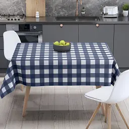 Скатертина Panama водовідштовхувальна Dark Blue Check, 160x200
