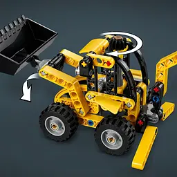 Конструктор LEGO Technic Екскаватор-навантажувач 104 деталі (42197) - мініатюра 7