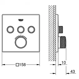 Змішувач Grohe GRT SmartControl (29126000) - мініатюра 4