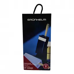Зовнішній акумулятор Power bank GRUNHELM GP-50BQC 22.5W 50000 mAh PD22,2W+QC - мініатюра 3