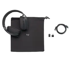 Навушники накладні бездротові з вбудованим мікрофоном Logitech Zone Vibe Wireless UC 981-001199 Graphite - мініатюра 4