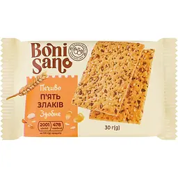 Печиво здобне BoniSano п’ять злаків 30 г