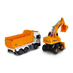 Ігровий набір TechnoDrive серії 2 in 1 Truck - Самоскид Scania і екскаватор (8001KS) - мініатюра 6