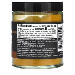 Куркума ферментована біодинамічний порошок Fermented Turmeric Powder Dr. Mercola Solspring 70 г - мініатюра 2