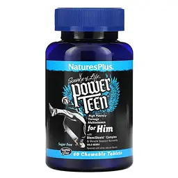 Мультивитамины для подростков Power Teen for Him 60 жевательных таблеток NaturesPlus vit0005315