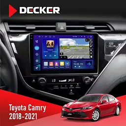 Штатна магнітола Toyota Camry 2018-2021 Decker D10-009 4x64, DSP, 4G, 2k Decker (НФ-00009046)