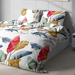 Комплект постільної білизни LeLit євро 200х215 см поплін L-2052/1 різнобарвний (le2000000299105) - мініатюра 5